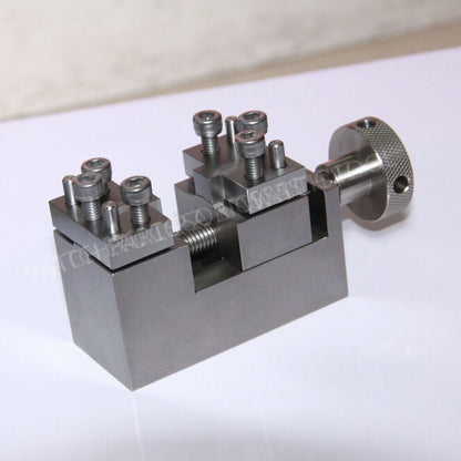 Oyster style stainless steel link remover tool for precise watch band adjustment