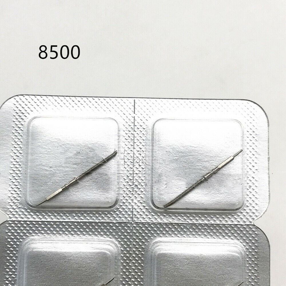 Swiss Made original watch winding stem for Omega 8500 movement, precision replacement part.