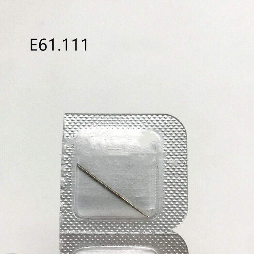 Swiss Made original watch winding stem for ETA E61.111 movement, precise replacement part.