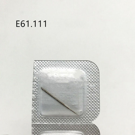 Swiss Made original watch winding stem for ETA E61.111 movement, precise replacement part.