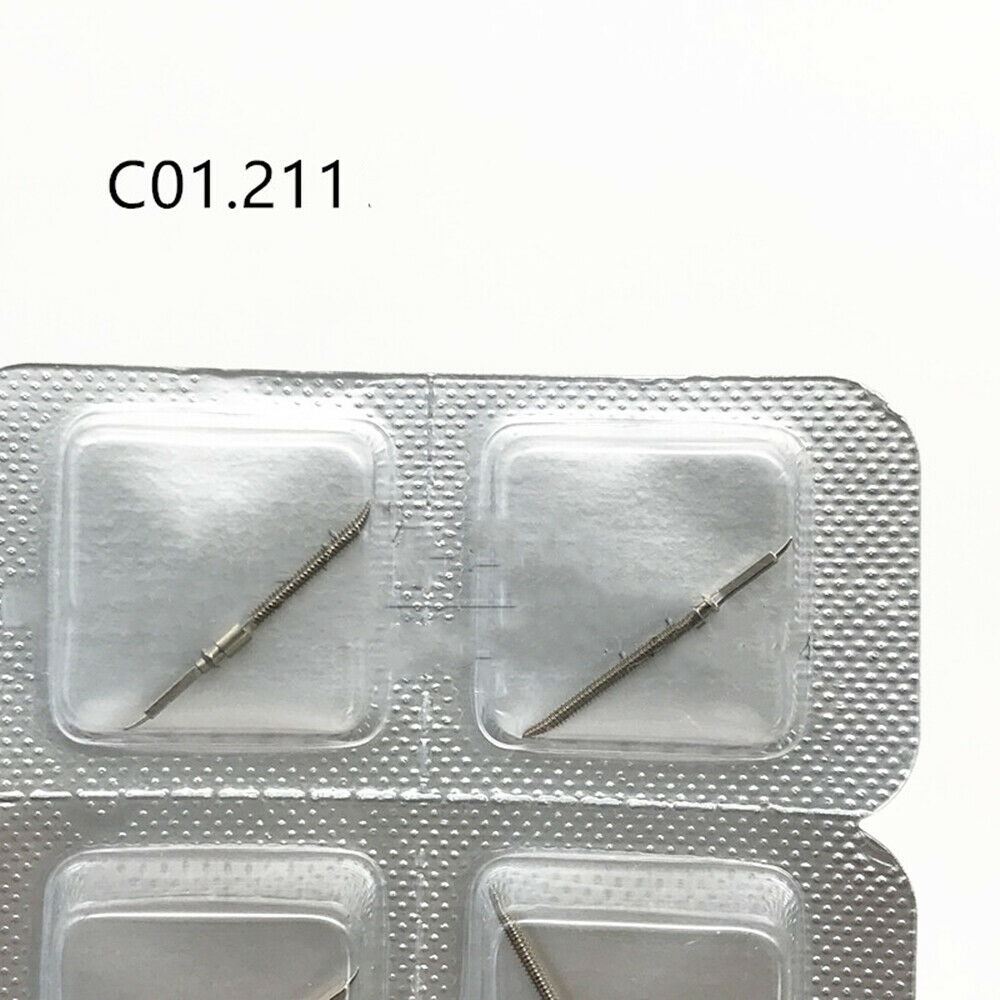 Swiss Made watch winding stem for ETA C01.211 movement, original quality part for precise timekeeping.