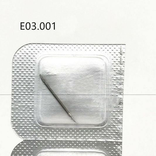 Tiges de remontoir de montre neuves et originales, fabriquées en Suisse, pour mouvement <tc>ETA</tc> E03.001