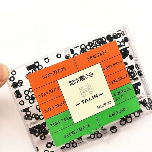 10Sizes/Box Big Sizes Rubber Watch Crown Waterproof Watch Seals O Ring #8022