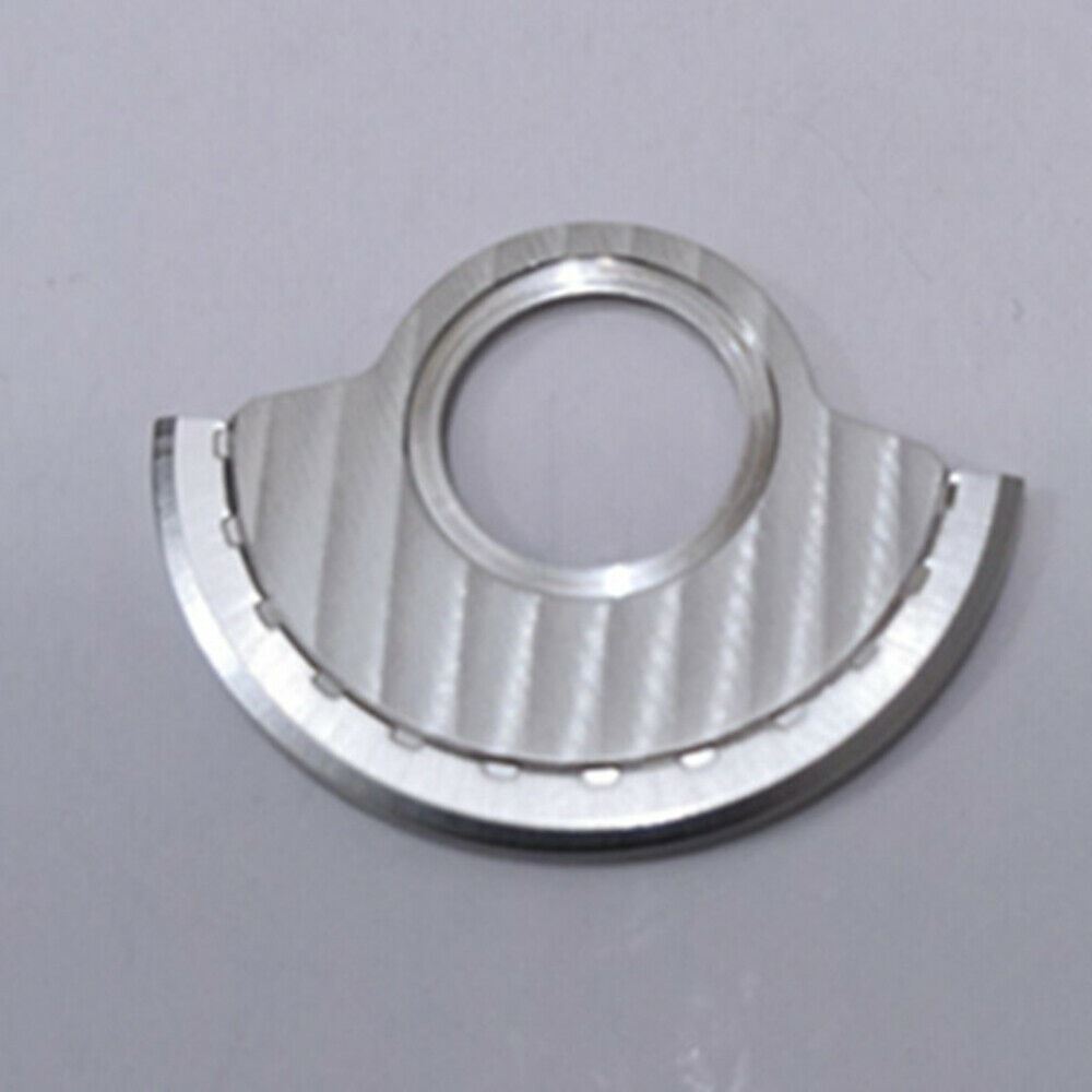 Silver rotor oscillating weight for ETA 2892 watch movement replacement.