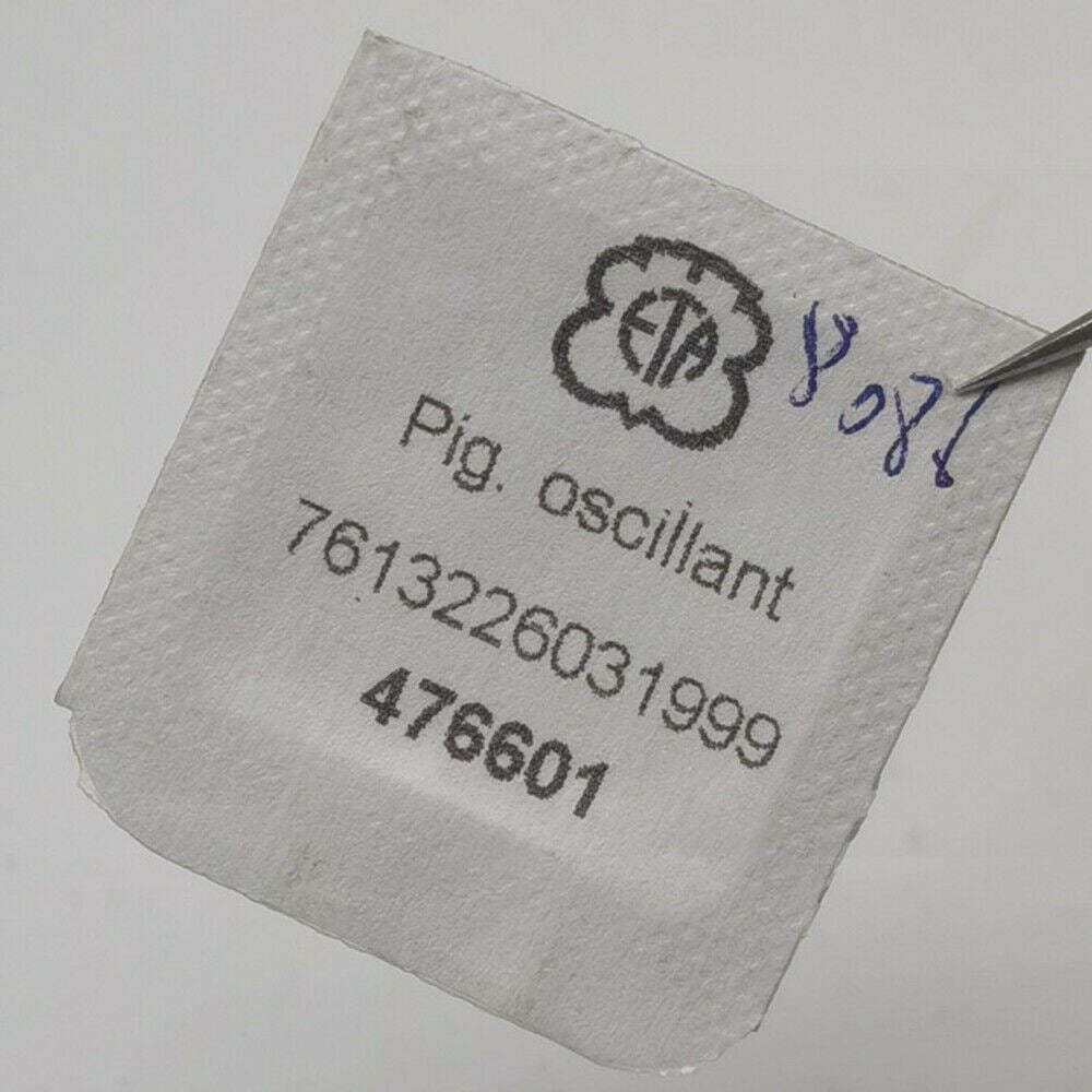 Close-up of Ref.8086 Oscillating Pinion for ETA 7750 movement, precision watch part.