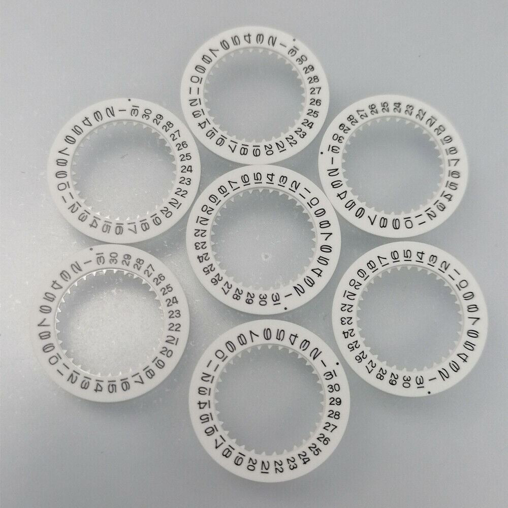 Movement Watch Part White Watch Dial Disc Spare Parts Fit For Miyota 6T51 6601