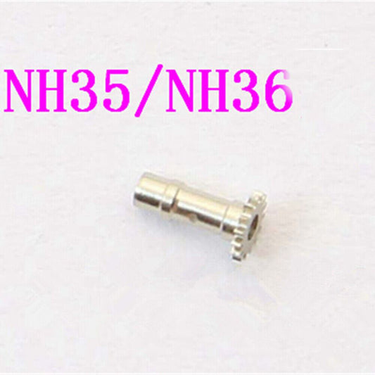 Cannon pinion with driving wheel for NH35 NH36 watch movement, precision fit part.