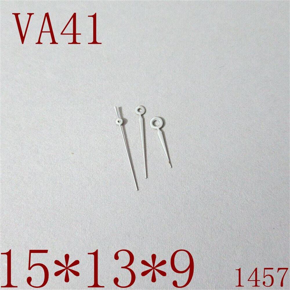 Generic Luminous hour, minute, and second hands set for VA41 watch movement, enhancing visibility and style.