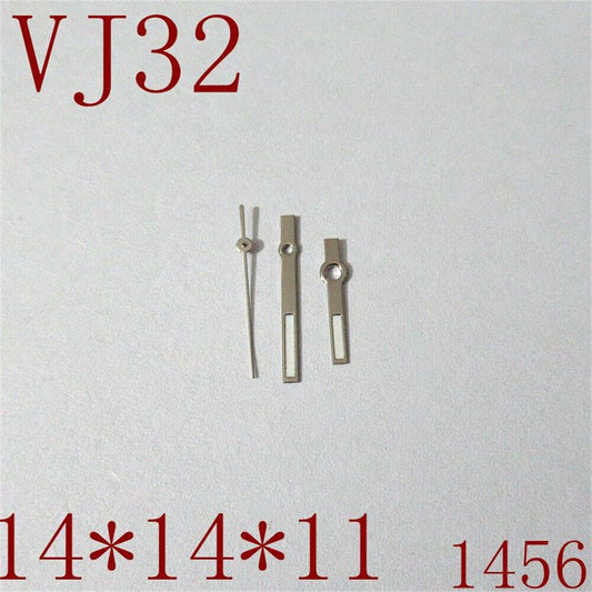 Luminous hour, minute, and second watch hands for VJ32 movement by New brand, perfect for repairs and upgrades.