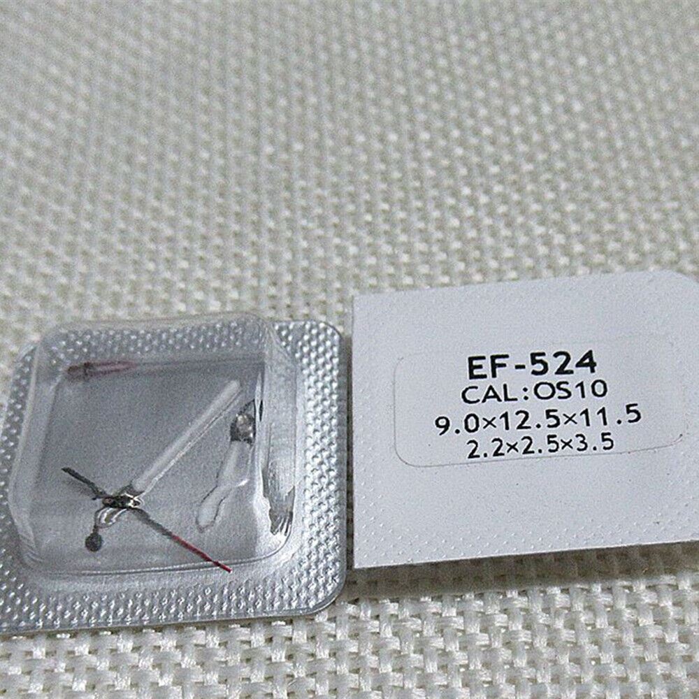 Watch hands set EF-524 for OS10 movement, including hour, minute, and second hands, precise and durable.