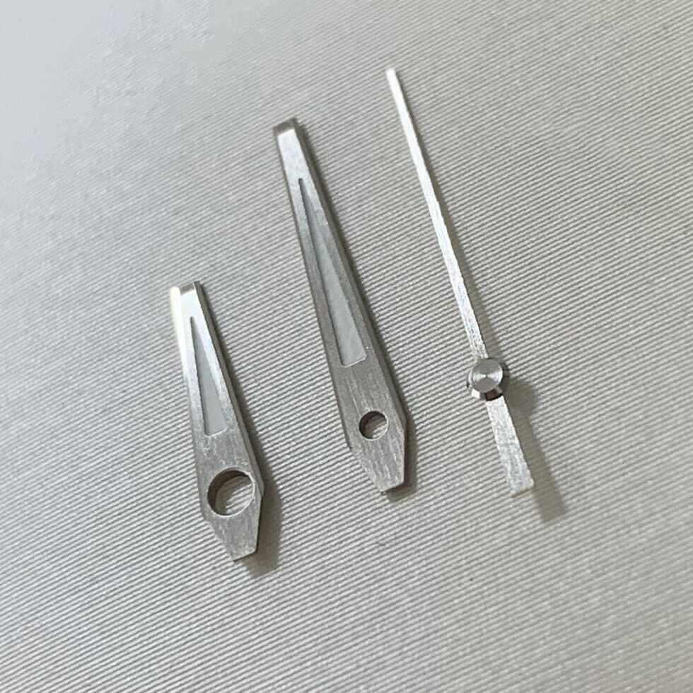 Green luminous lightning watch hands set for NH35 NH36 movement, perfect for custom watch repairs.