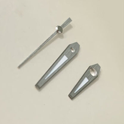 Green luminous lightning watch hands set for NH35 NH36 movement, perfect for custom watch repairs.