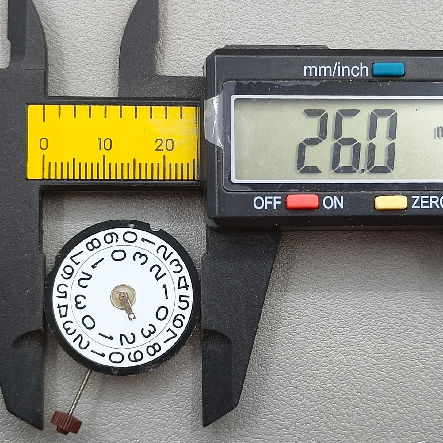 Swiss Ronda 519 Quartz Watch Movement White Disk