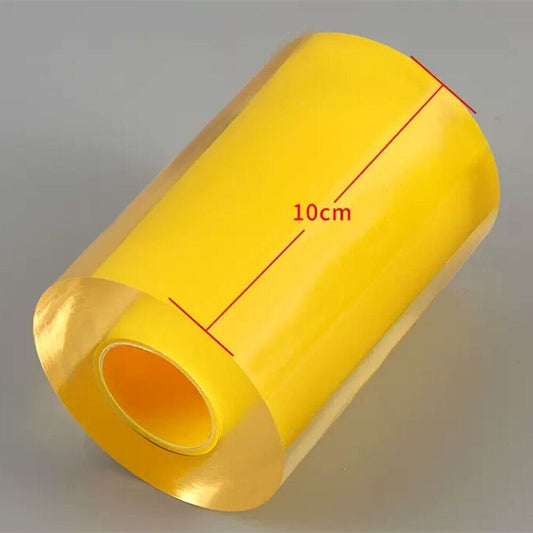 Transparent protective film for 10cm silver watch band, preventing scratches and wear.