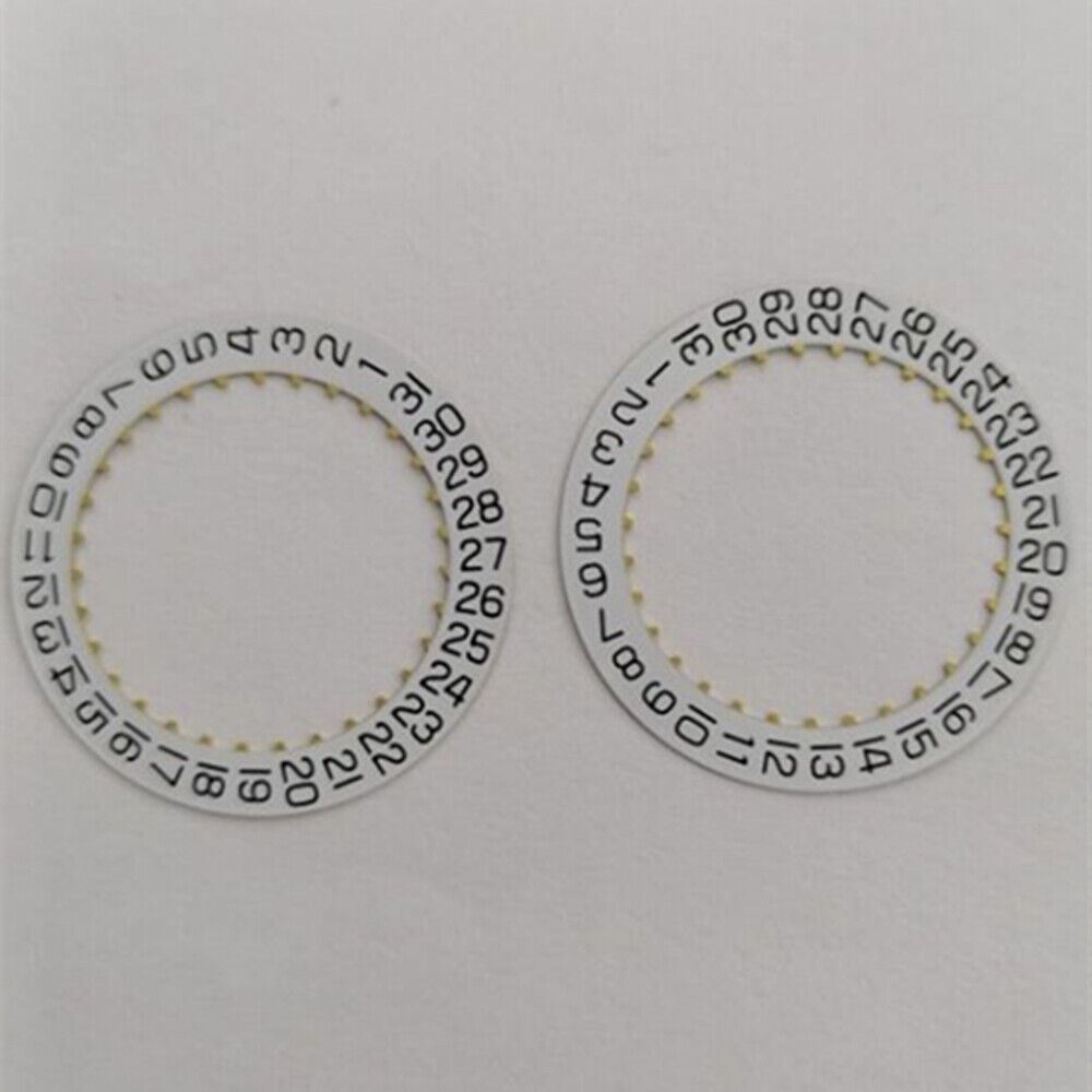 Disque de date blanc générique Date@3/6 pour mouvement <tc>ETA</tc>2824-2 2892