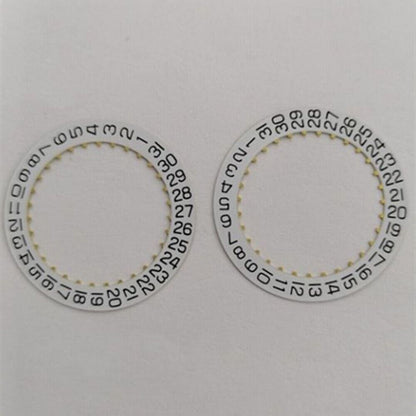 Disque de date blanc générique Date@3/6 pour mouvement <tc>ETA</tc>2824-2 2892