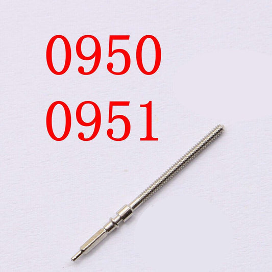 Citizen replacement watch winding stems for models 0950 and 0951, precise spare parts for repairs.