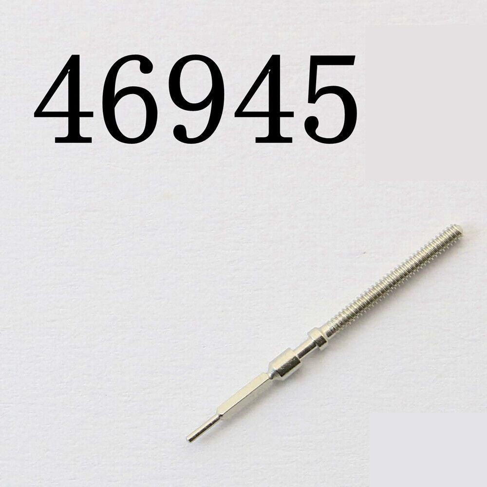 Replacement watch winding stem for 46945 models, durable spare part for precise time adjustment.