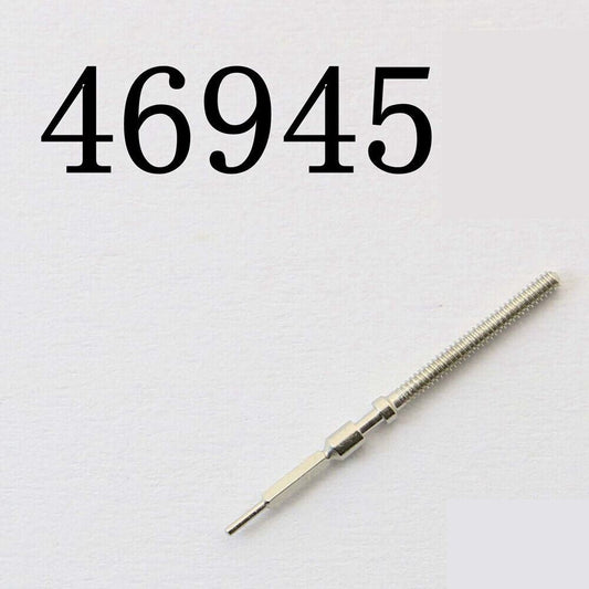 Replacement watch winding stem for 46945 models, durable spare part for precise time adjustment.