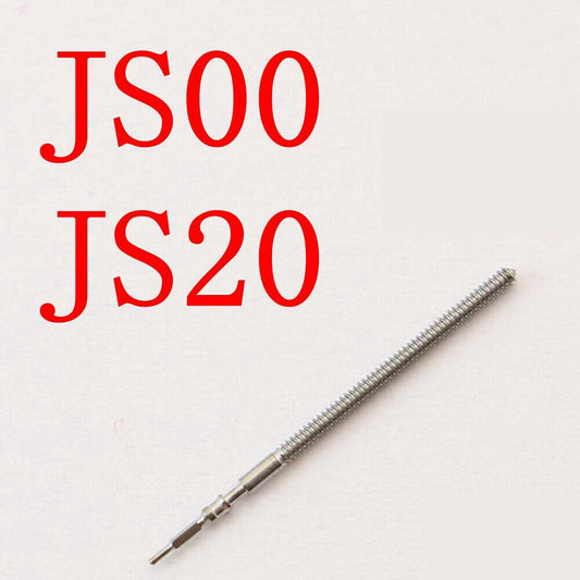 Replacement winding stem for Miyota JS00 JS20 watch movement, compatible with various watch repairs.