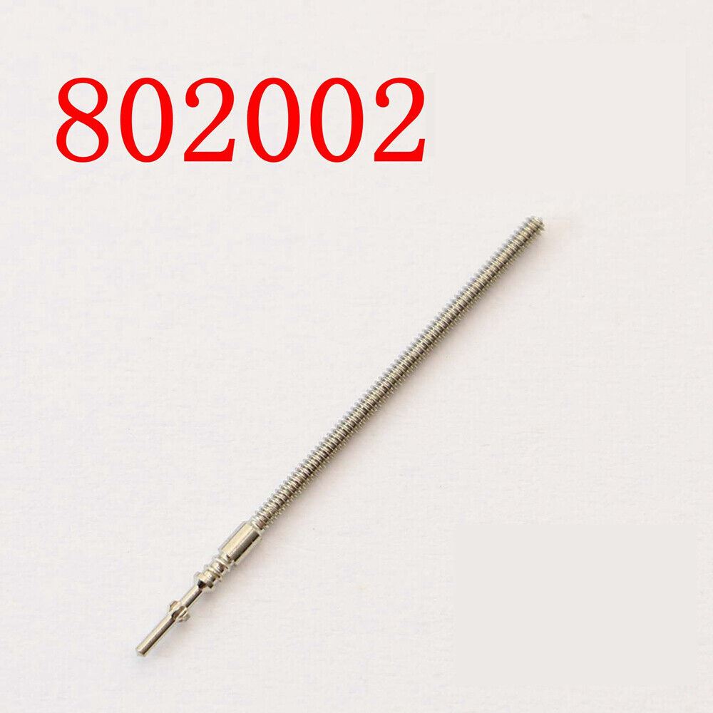 Replacement watch winding stem for ETA 802.002 movement, compatible watch part.