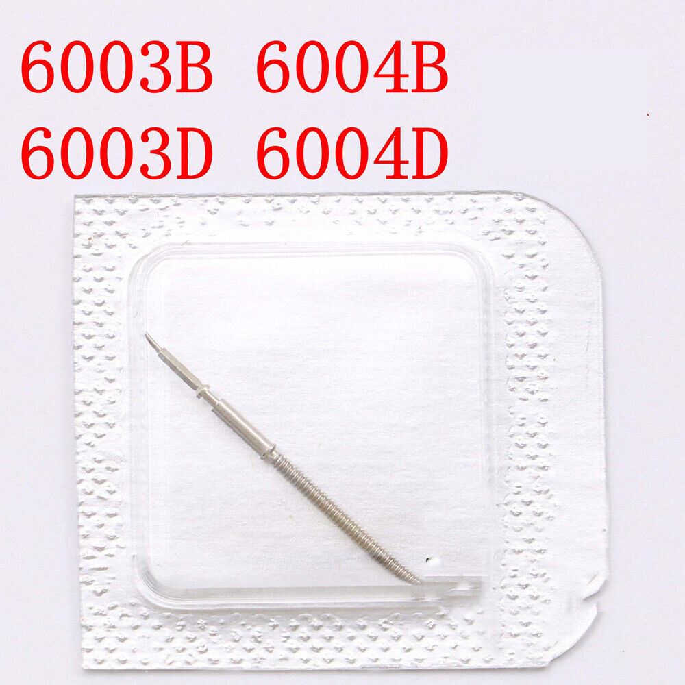 Watch winding stems compatible with Ronda 6003D quartz movement, precision fit for seamless time adjustments.