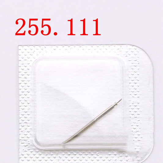 Replacement winding stem for ETA 255.111 movement, compatible watch accessory.