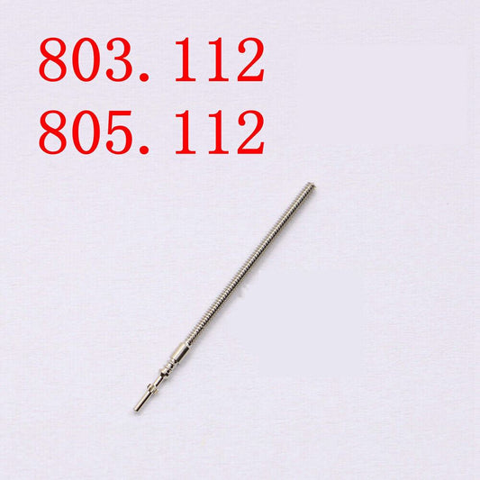 Watch winding stem for ETA803.112 and ETA805.112 movements, compatible replacement part.