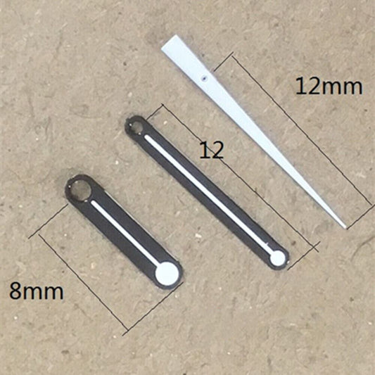 12mm white round point second hand for Miyota 7T35 quartz watch movement.