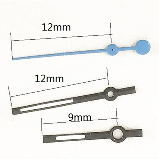 Sea Blue 12mm second hand for Miyota 7T35 quartz watch, precise replacement.