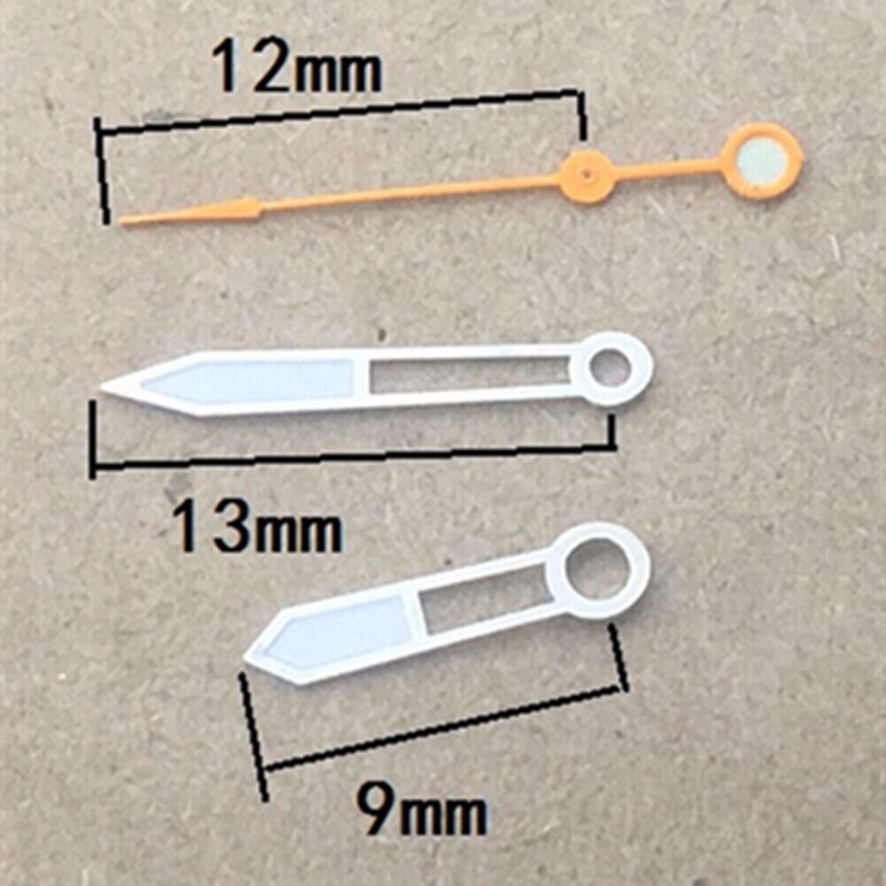 13mm No Lume Hollow Orange Second Hand for China 2813 watch movement replacement