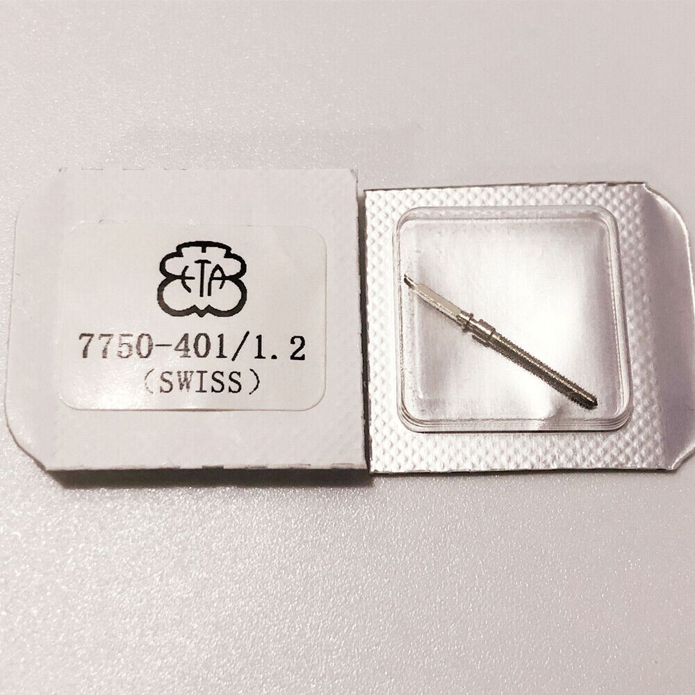 Replacement watch winding stem for ETA 7750 and 7751, precise fit accessory by ETA.