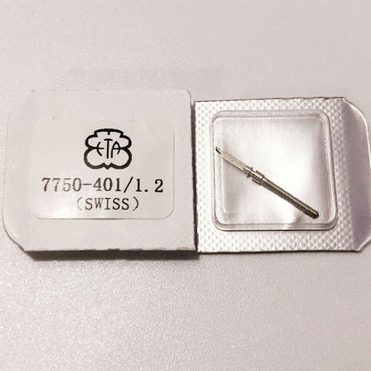 Replacement watch winding stem for ETA 7750 and 7751, precise fit accessory by ETA.