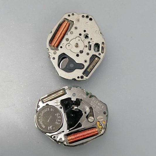 Japan-made Miyota 3D44 quartz watch movement with 2 hands, reliable repair part for precision timekeeping.