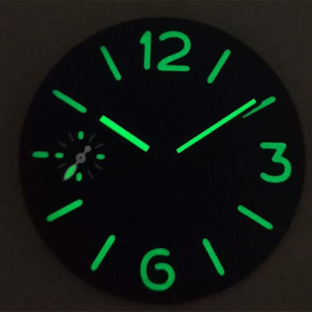 Strong green lume watch hands, compatible with Seagull ST3600/ST3621 and ETA6497/6498 movements, enhancing legibility.