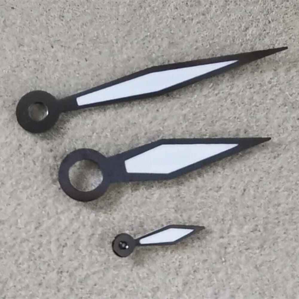 Strong green lume watch hands for Seagull ST3600 and ETA6497 movements, enhancing readability and style.