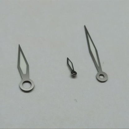 Strong green lume watch hands for Seagull ST3600 movement, enhancing readability and style.  