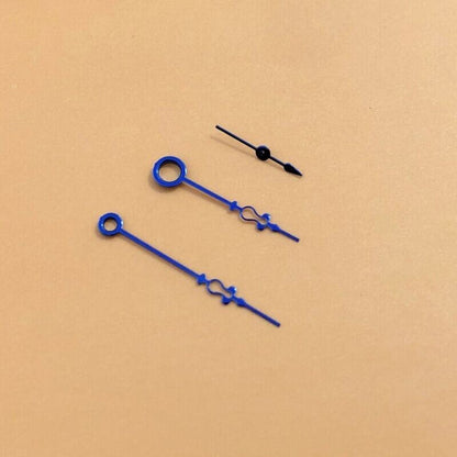 Blue floral watch hands by Seagull, compatible with ST3600/ST3621 and ETA6497/6498 movements, precision-crafted accessory.