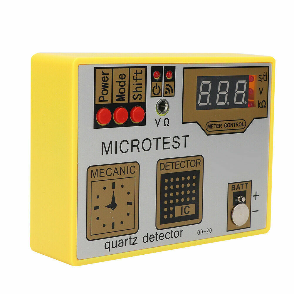 QD-20 Quartz Movement Tester, precision tool for accurate watch battery life measurement.