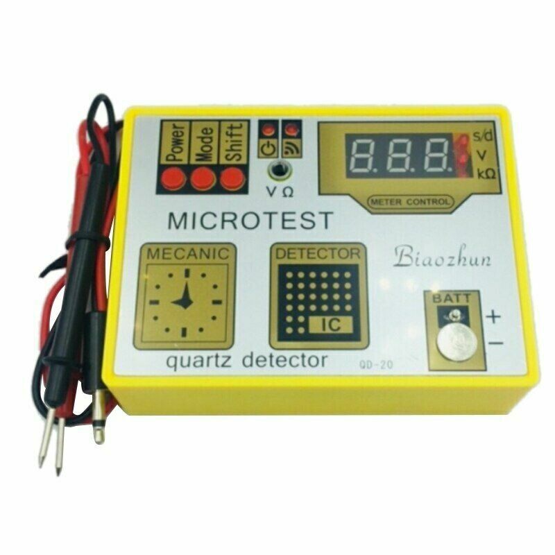 QD-20 Quartz Movement Tester, precise tool for testing watch battery life and function.