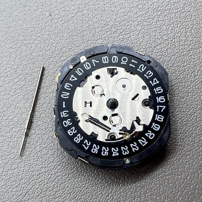 Seiko 7T85A quartz watch movement, precise craftsmanship made in Japan for reliability.