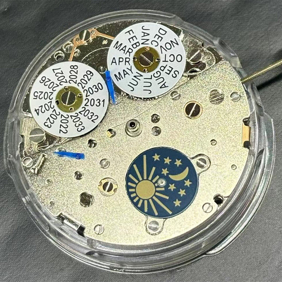 China Made Perpetual Calendar Automatic Mechanical Movement Moon Phase At 6