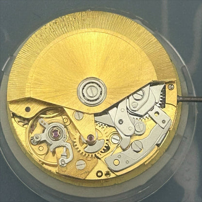 Golden Dandong 7750 mechanical watch movement featuring small seconds at 3, 6, and 9 o'clock, precision Chinese engineering.