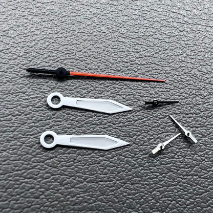 2 Sets White Trim Orange Second Hand Watch Hands for Miyota OS10 OS20 OS60 OS80