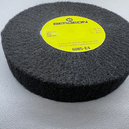 Swiss Bergeon 6085-E4 ultra fine abrasive wheel for satin metal finishing on watch accessories