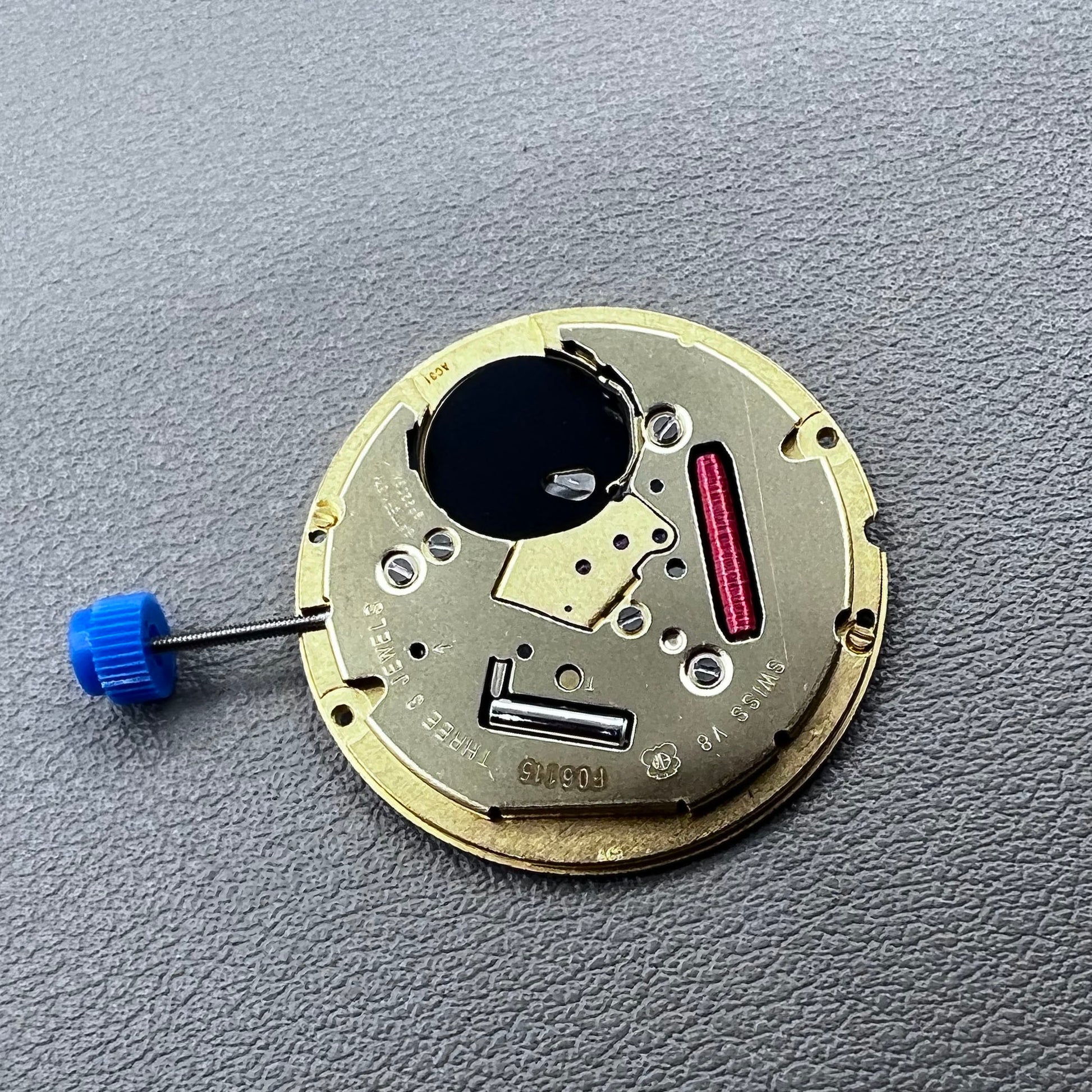 Swiss ETA F06.111 quartz watch movement with date at 6 o'clock by ETA