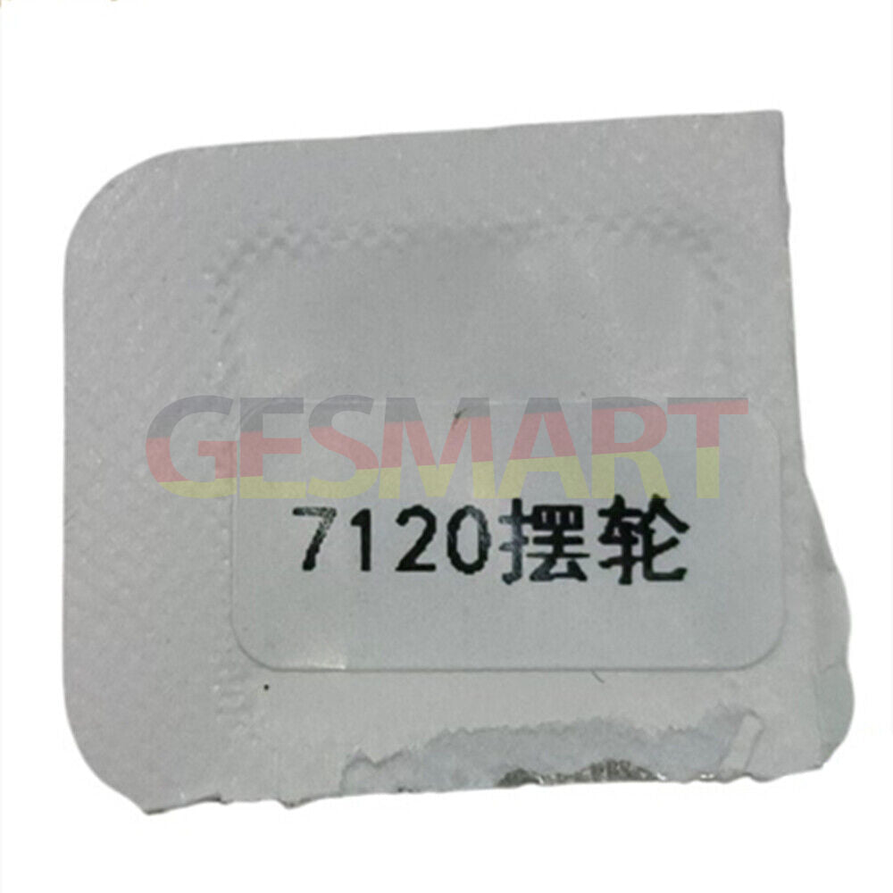 Complete balance wheel for China Made 7120 movement, precision watch repair component.