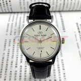 36mm Beijing Double Rhomb Manual Mechanical Watch Silver Case Silver Nail