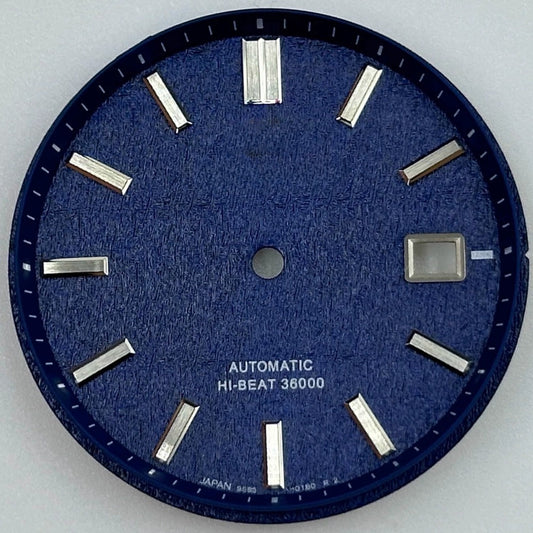 Blue Datejust NO Lume 33mm Modified Watch Dial for NH35 NH36 Movement