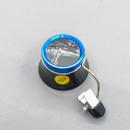 10x Clip-On Eyeglass Magnifier Loupes Magnifying Lens Jewellers Watchmakers Tool